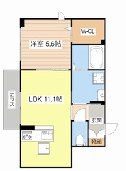 エアフォルク河原の物件間取画像